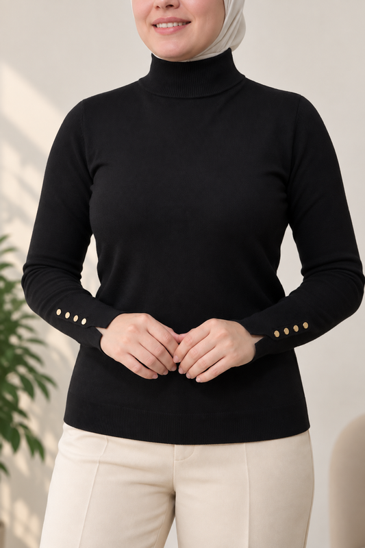 Pull Essentiel -à bouton-