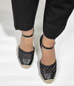 Espadrilles Élégantes -Noir-AB-
