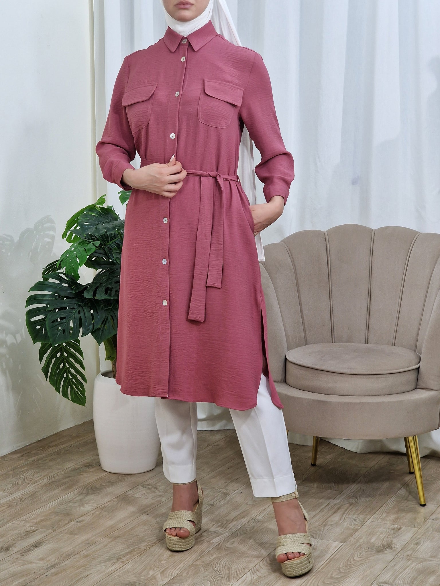 chemise-robe simple