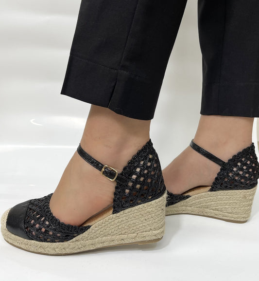 Espadrilles Élégantes -Noir-AB-