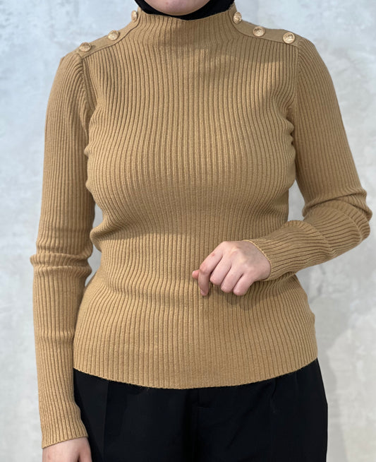 Pull Essentiel -à bouton-