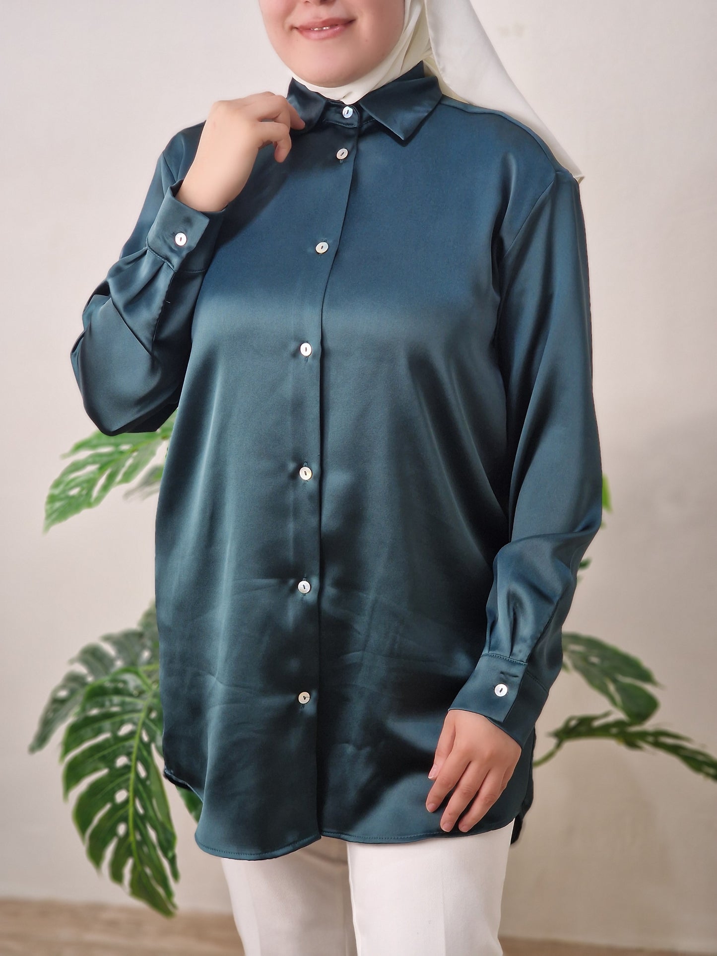 Chemise en Soie satinée