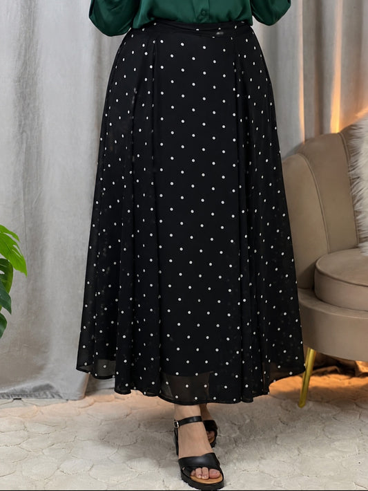 Jupe élégance à pois