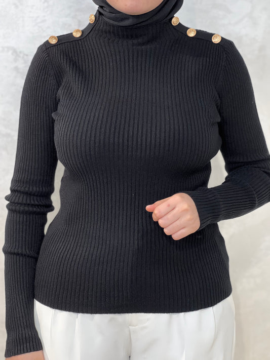 Pull Essentiel -à bouton-