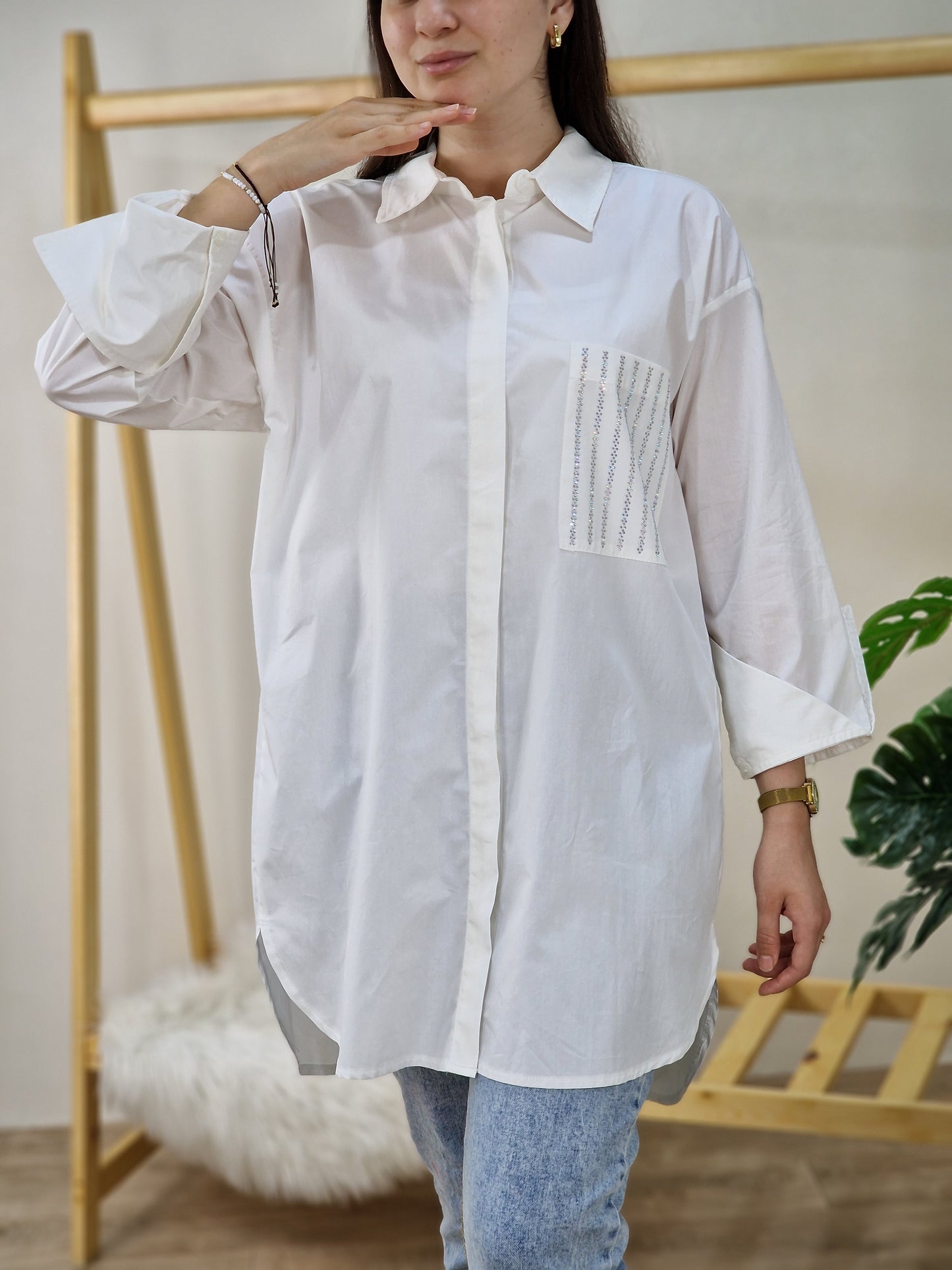 Chemise blanche oversize