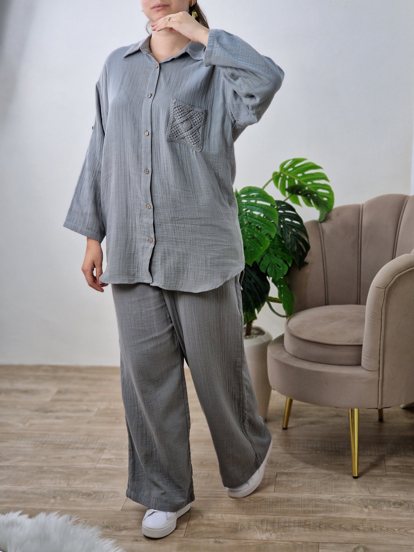 Ensemble double gaz à détails