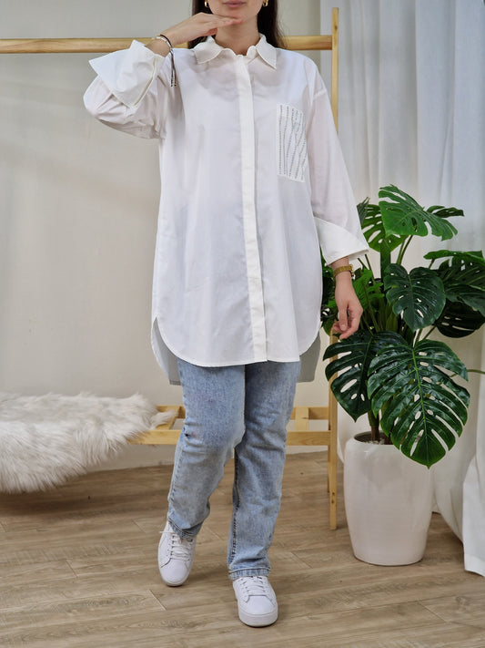 Chemise blanche oversize