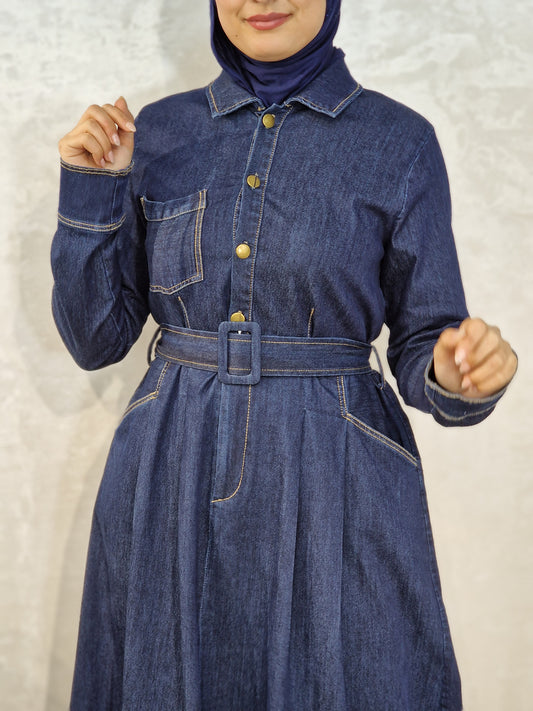 Robe Denim Élégance