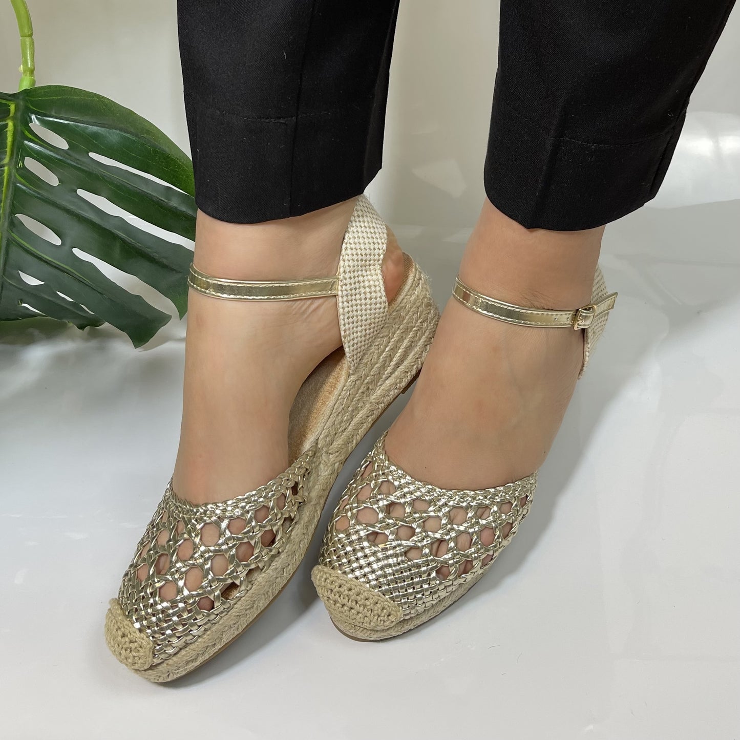 Espadrilles Élégantes -Doré-