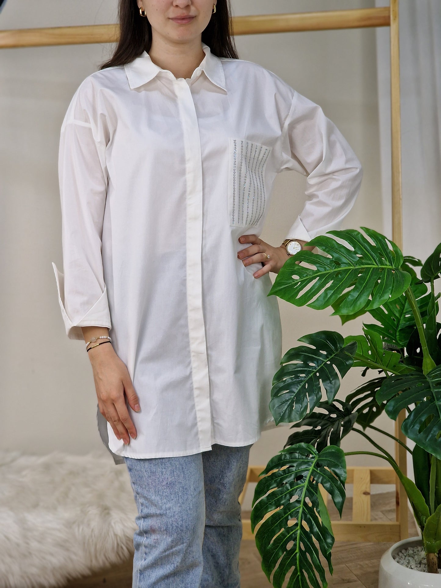 Chemise blanche oversize