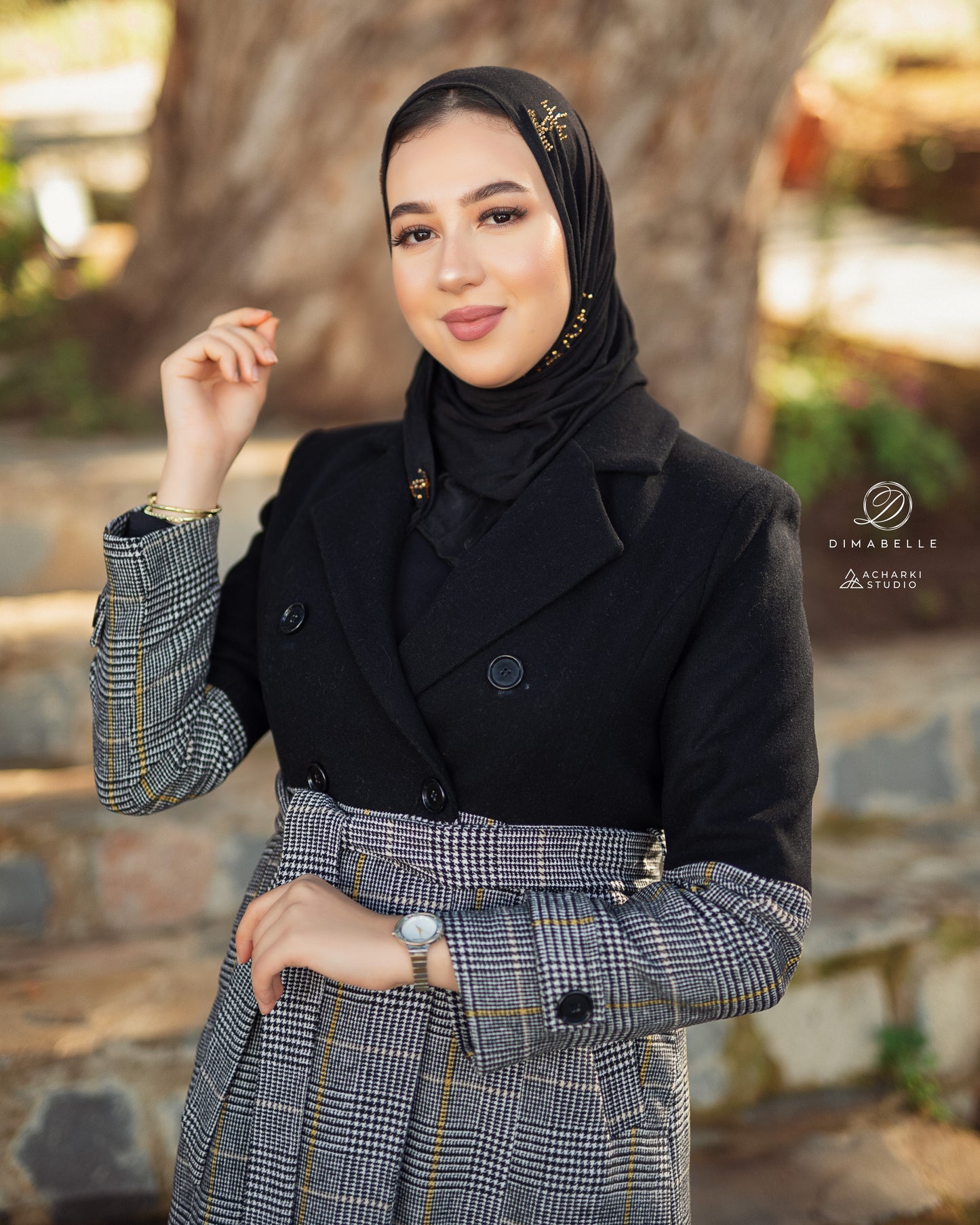 Manteau Bicolor Noir